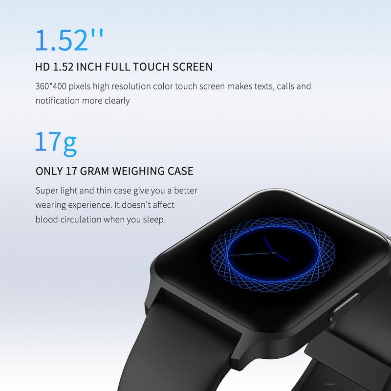 TouchElex Sirius TGW101 Smartwatch Ultra-thin Music Sports Fitness Smart Watch Blood Oxygen Heart Rate Blood Pressure Bracelet