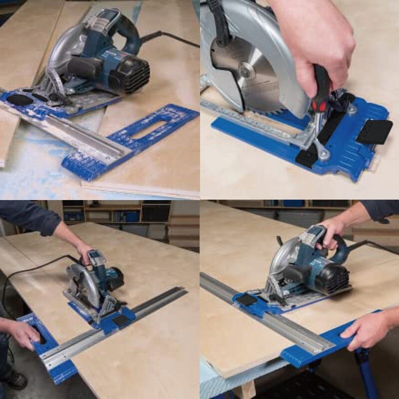 Electricity Circular Saw Edge Guide Position Cutting Wood Board Tool with Scale Wood Cutting Positioning Tools