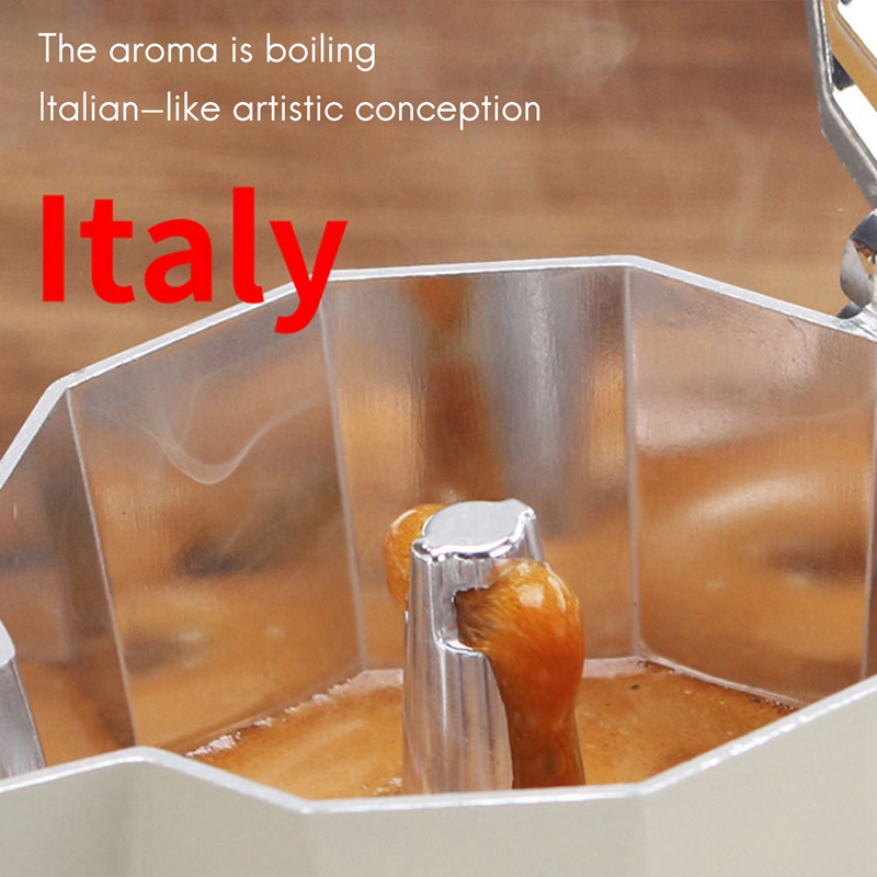 Moka Pot,Stovetop Espresso Maker Cuban Coffee Percolator Machine, Espresso Coffee Maker Brewer Percolator