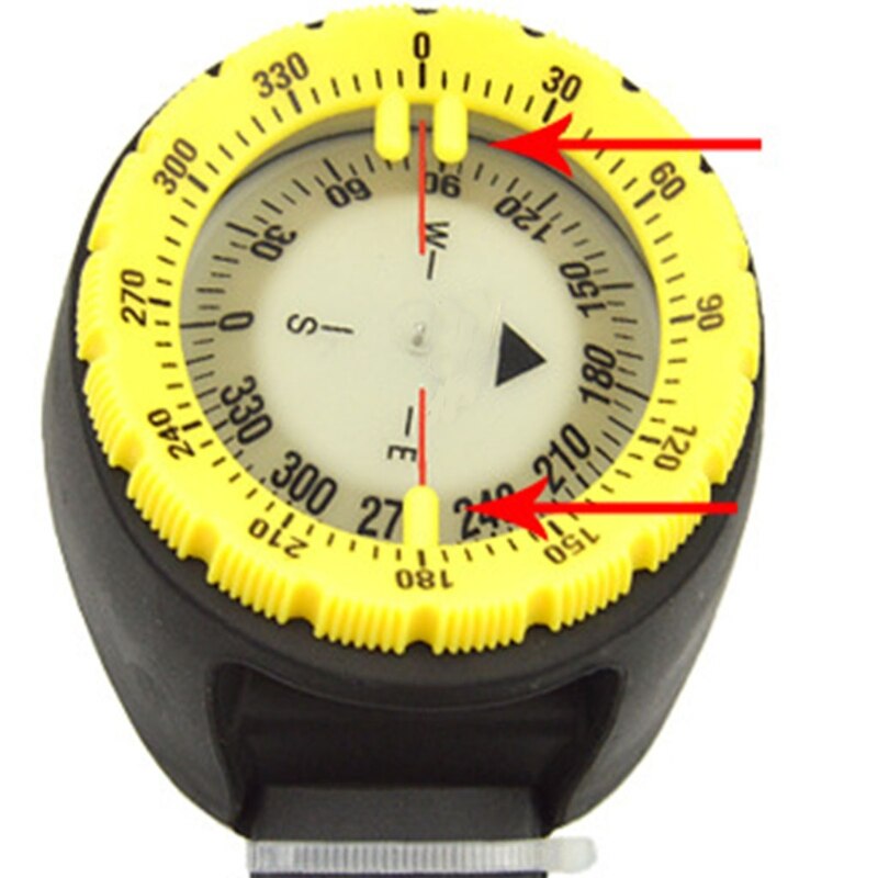 Subacquea 50m immersione Bussola Professionale Impermeabile Navigatore Digitale subacqueo Luminoso Orologio Equilibrato per il Nuoto