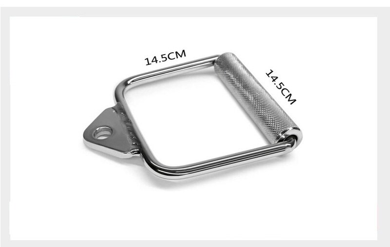 Uitgebreide krachtapparatuur accessoires fitnessapparatuur galvaniseren handvat kunststof handvat speciale trekbuigstang: Grijs