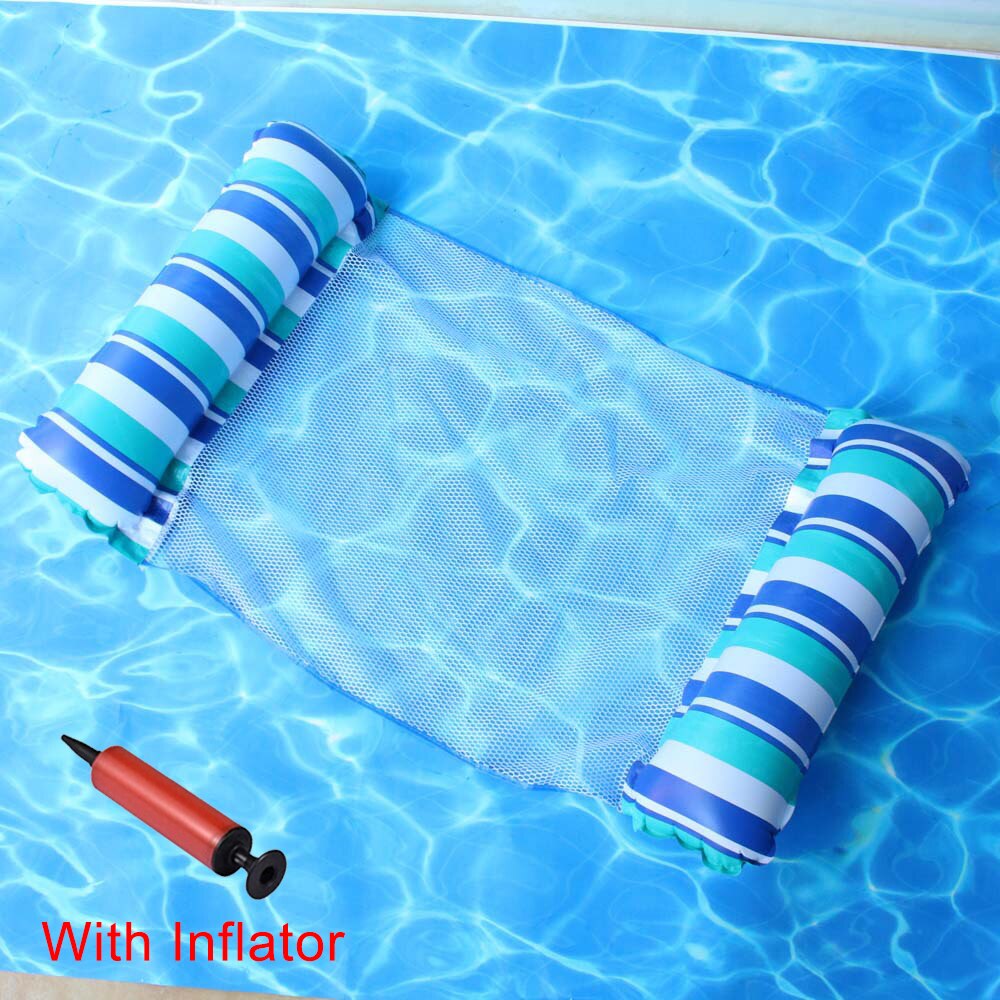 Colchón inflable de piscina, cama de agua flotante, para fiestas, juguete para nadar o salón estilo hamaca, reclinable, nueva: color 1