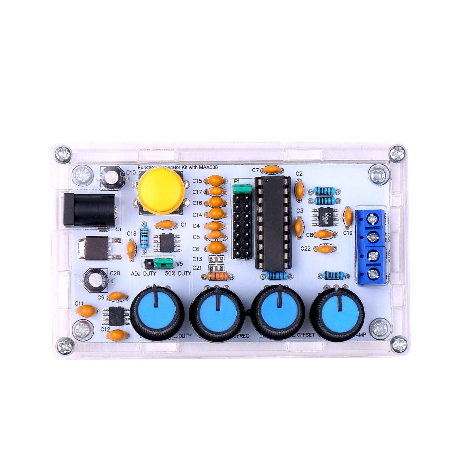 Max 038 signalgenerator 1hz ~ 20 mhz funktionsgenerator højhastigheds op-amp generator sinus / trekant / rektangulær / savtand