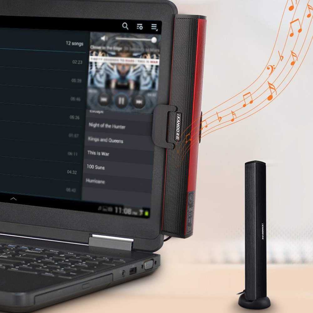 Mini USB Lautsprecher Laptop Subwoofer Stereo Soundbar Loudspeaker for Noteook PC Computer TV
