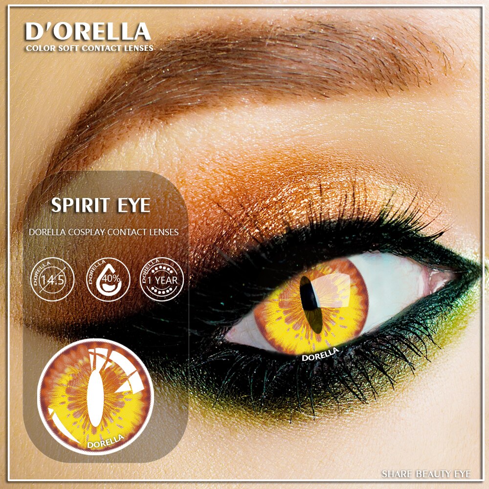 D 'orellalentillas de colores para Halloween, 1 p... Grandado