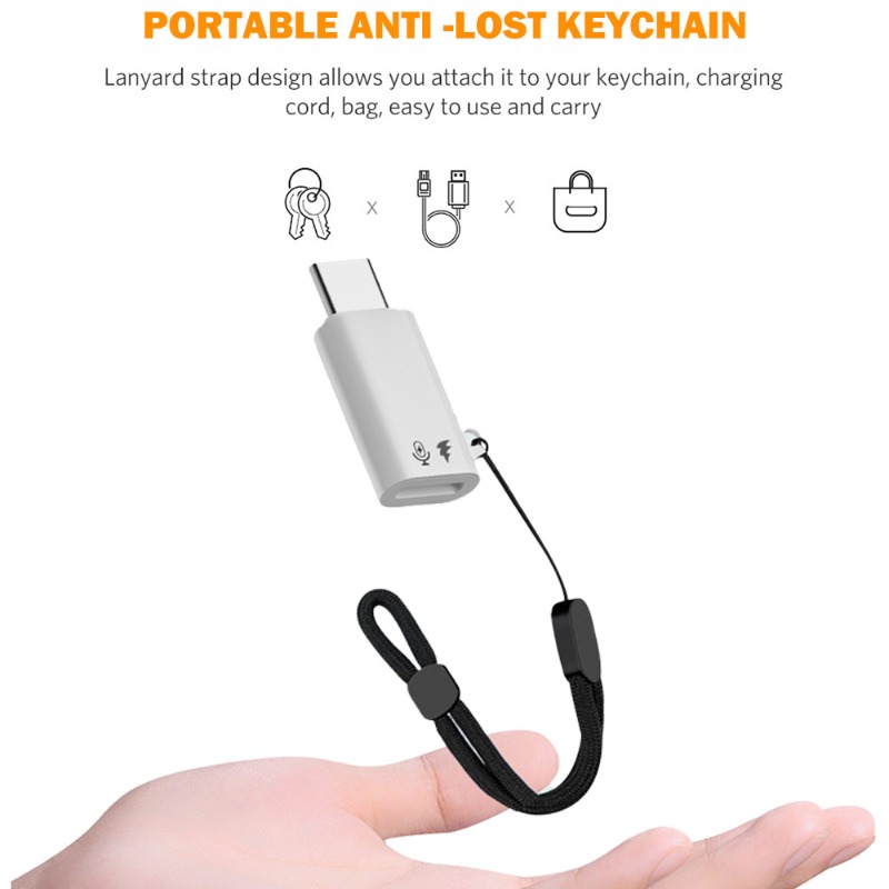 Adapter OTG USB C na Lightning do iPhone'a 16 Mikrofon Android Szybki transfer danych Oświetlenie żeńskie na męski konwerter typu C