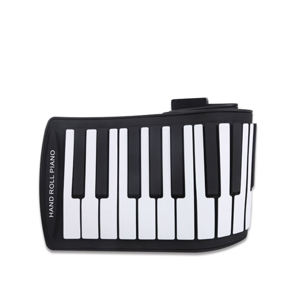 Piano Portable à 61 touches, souple, enroulable, USB, MIDI, clavier électronique