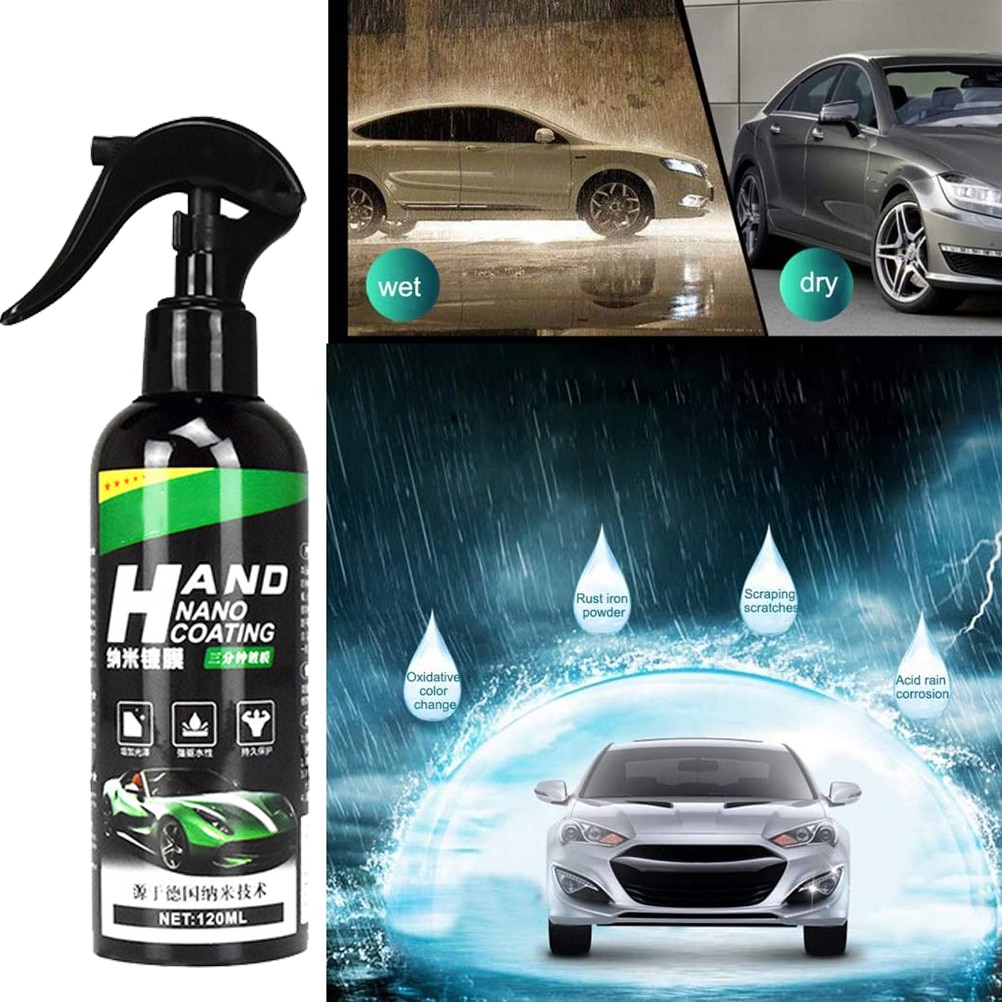 120ml bil keramisk spray voks coating top coat hurtig nano coating auto spray voks bil nano spray coating agent bil detaljer