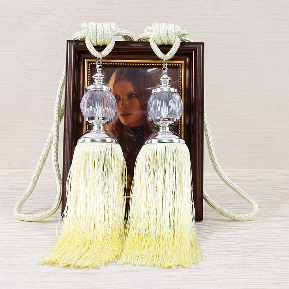 1Pc Tassel Hanging Pendant Decorative Curtains Accessories Key Tassels For Curtain Tieback DIY Craft Tassel Fringe