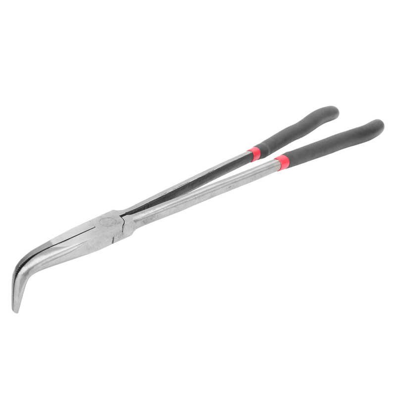 400Mm/16in Extra Lange Handvat Neus Tang 90 Graden Schuine Kaken Gebogen Neus Reparatie Tools