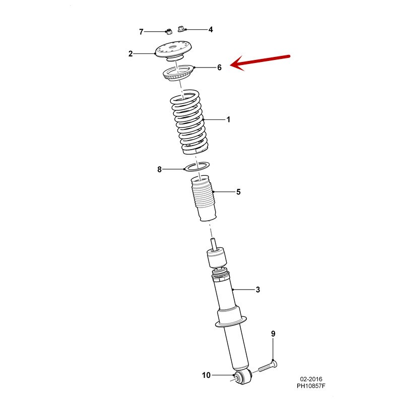 C2D16903 Auto Vorderseite Schock Absorber flugzeug Lagerbier XF XJLjag uar XJ XFL Flugzeug druck Lagerbier oben Pad Frühling Puffer gummi