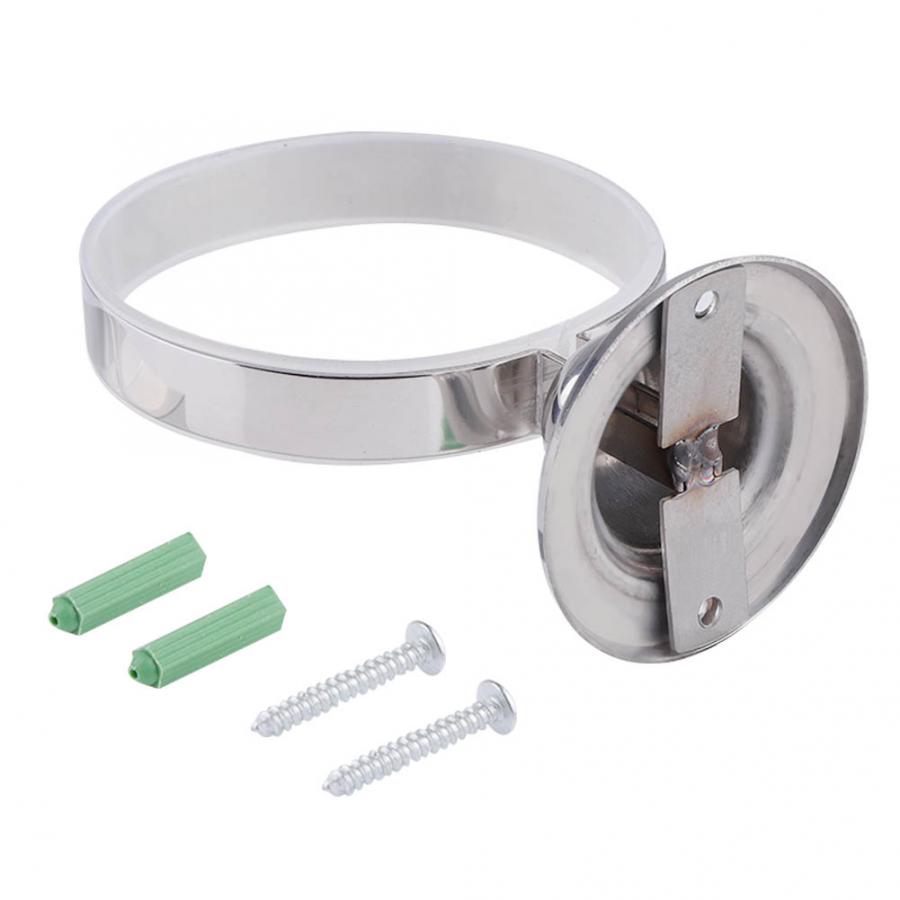 Stainless Steel Toilet Brush with Base Wall-mounted Toilet Cleaning Brush toilet brush set Bathroom Supplies