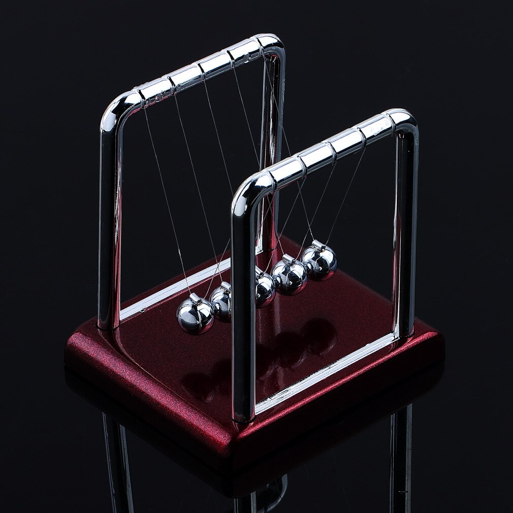 1Pc Newtons Cradle Steel Balance Ball Early Fun Development Educational Desk Toy Physics Science Pendulum Christmas
