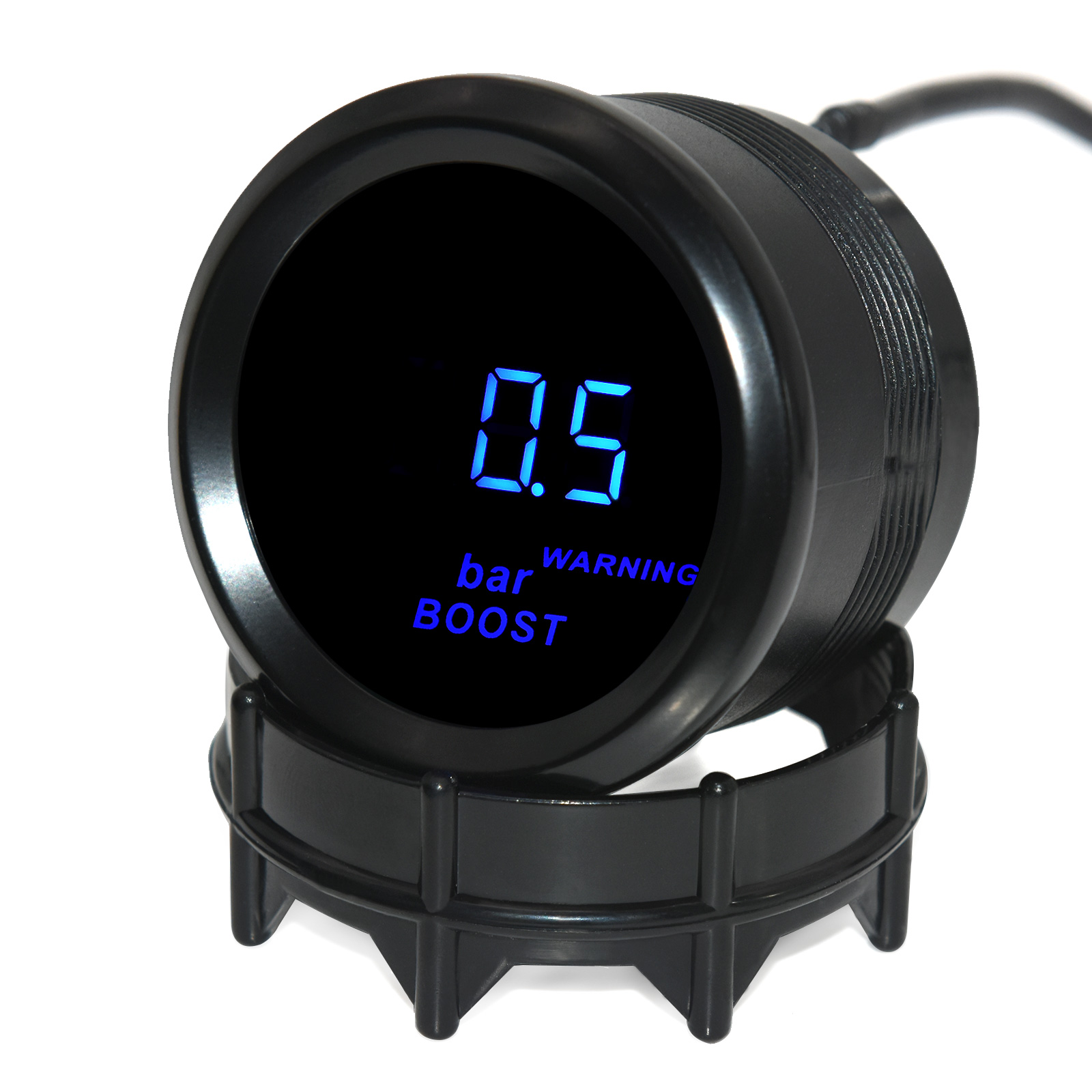 Auto Digital Manometer 52mm Turbo Schub PSI Bar Öl Druck Öl Wasser Temp Messgerät Voltmeter Tachometer RPM Meter Mit warnung Licht