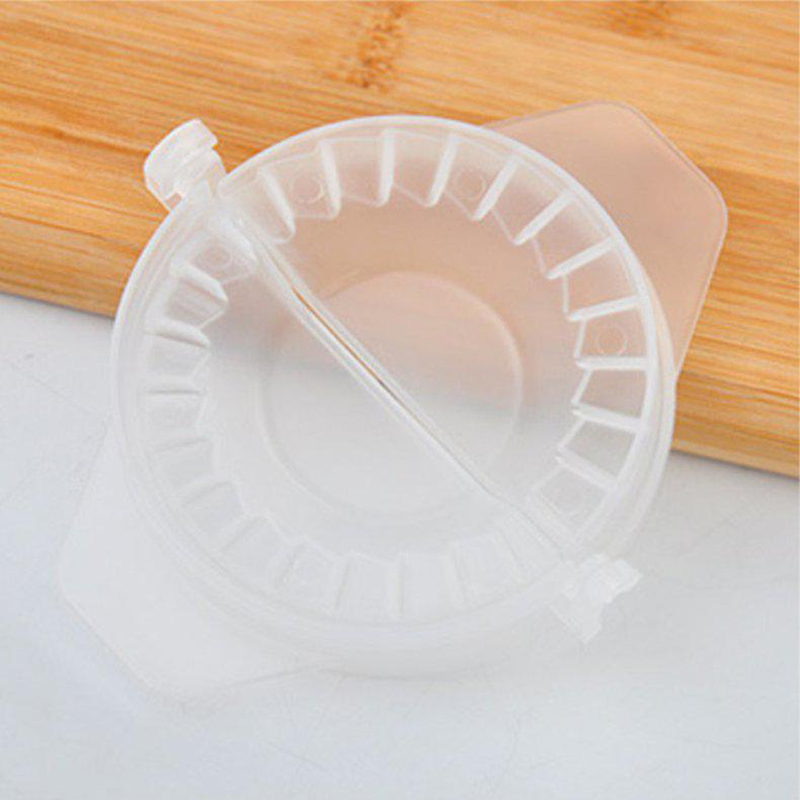 3 Pcs DIY Plastic Dumpling Maker Mould Hand Dough Press Dumpling Clip Dumpling Making Gadget Kitchen Pastry Tools Accessories: clear