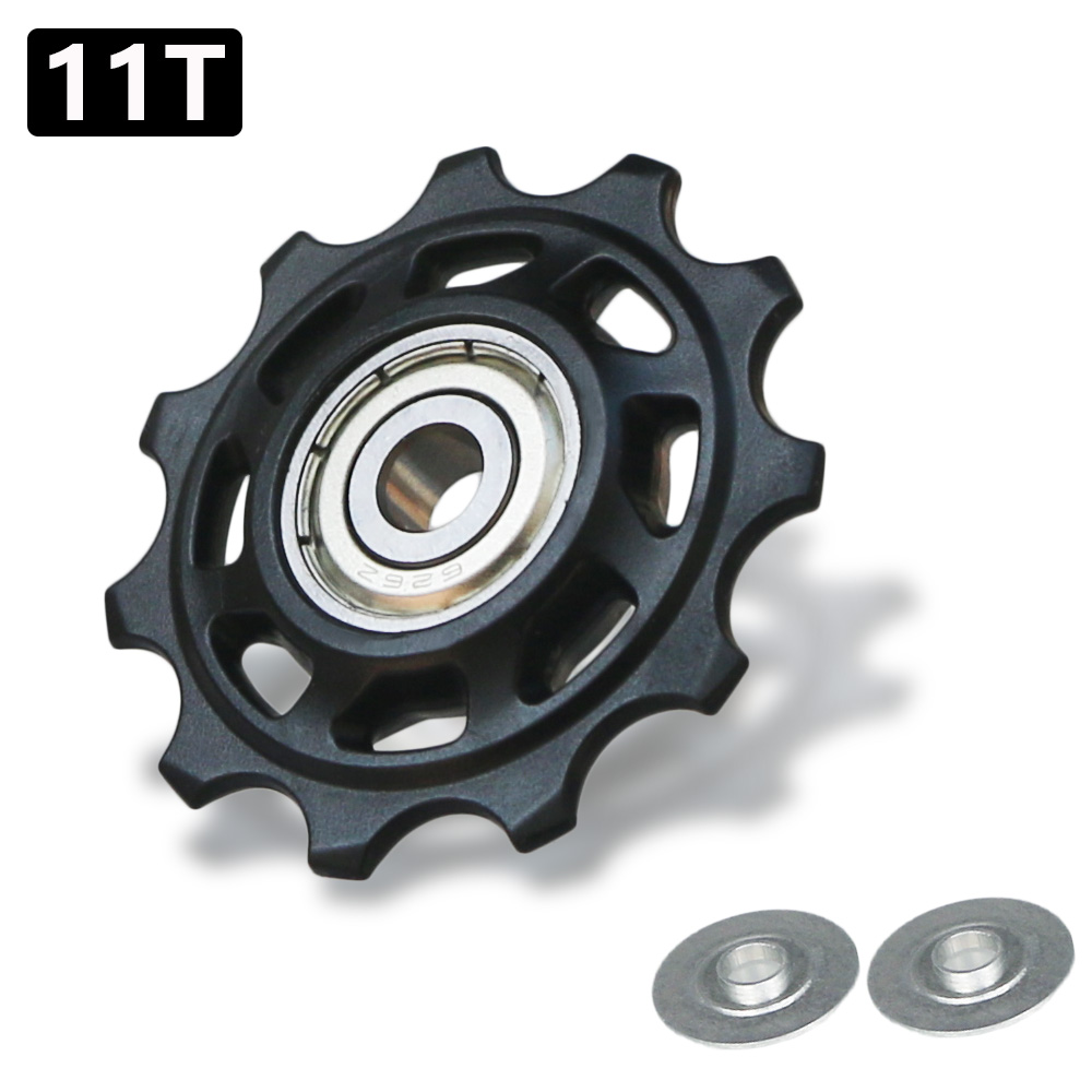 11T 12T 13T 14T Bearing MTB Bicycle Rear Guide Wheel Road Bike Jockey Rear Derailleur Pulley Roller for Shimano Sram Repair Kit: WHITE