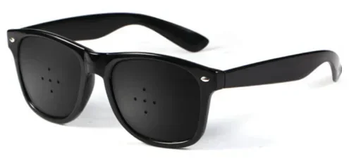 Gafas antimiopía para astigmatismo, corrección de la visión, fatiga, gafas con agujeros para hombres y mujeres, gafas para mejorar la vista: Rojo