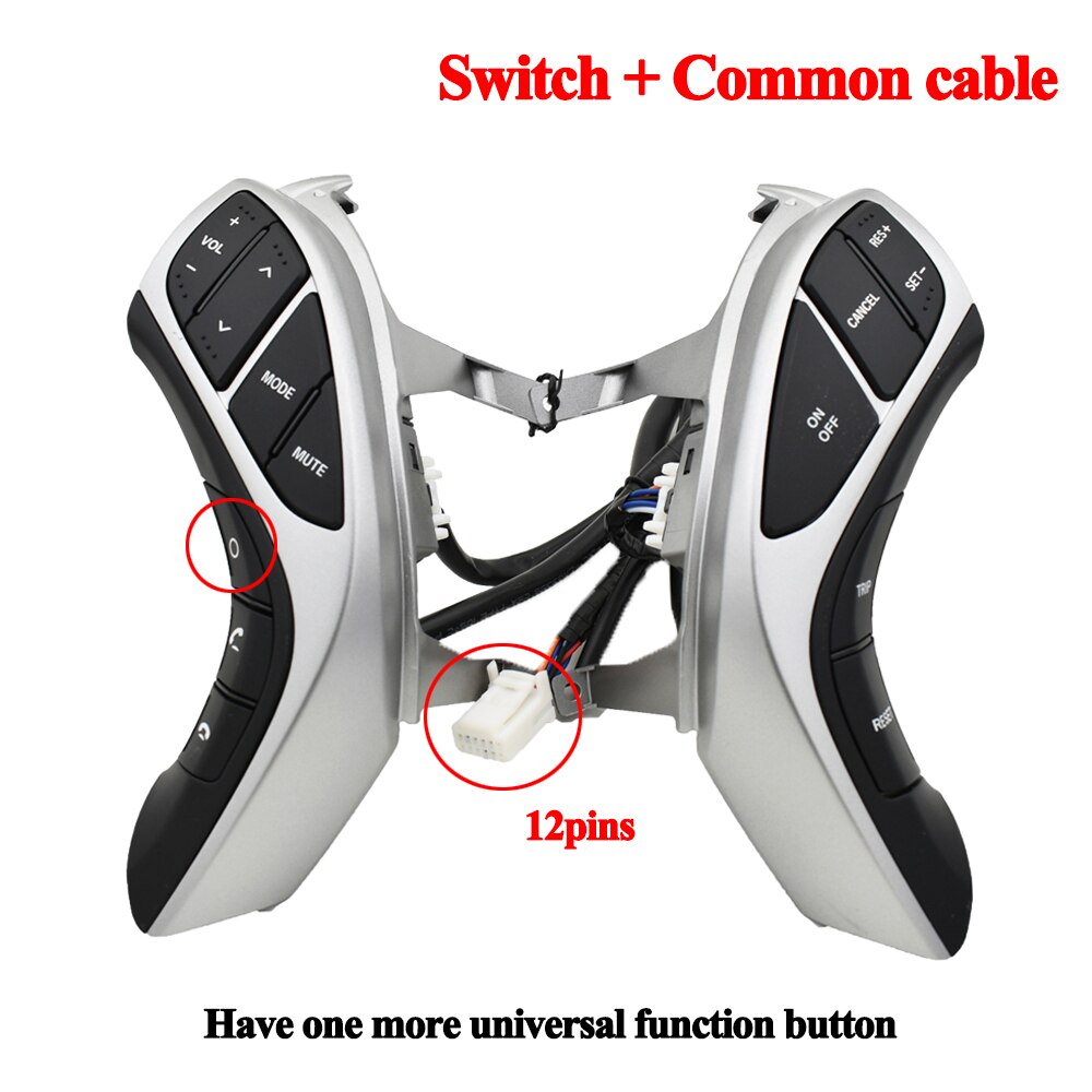 Auto Stuurwiel Knop Voor Hyundai Elantra Jaar I30 Audio Telefoon Bluetooth Cruise Control Auto Schakelaars: Switch-12pins-High