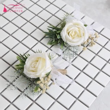 Skog älva bröllop blommor brudtärna handled blommor bästa man blomma tillbehör bröllop tillbehör  zr001