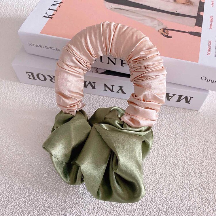 Heatless Curling Rod Headband No Heat Hair Rollers Ribbon Hair Curler Wave Formers Lazy Sleeping Curls DIY Hair Styling Tools: Green