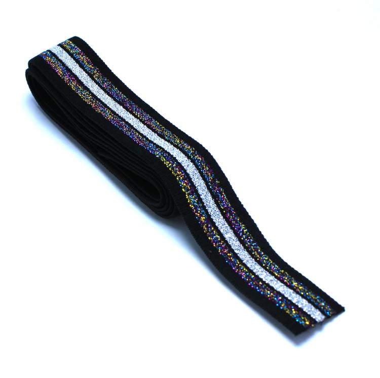 Populaire breedte 2 cm Glitter Brede elastische band in Kleurrijke liefde/naaien kleding accessoires/elastische band/rubber band: B3