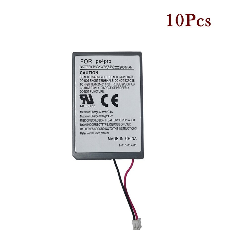3.7V 2000mAh Battery CUH-ZCT2 or CUH-ZCT2U For Sony PS4 Pro Slim Dual Shock 4 wireless controller Replacement Batteries: 10Pcs