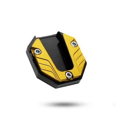 Universele Scooter Motorfiets Kickstand Extender Voet Zijstandaard Verlengstuk Steunplaat Anti-Slip Vergrote Basis: Goud