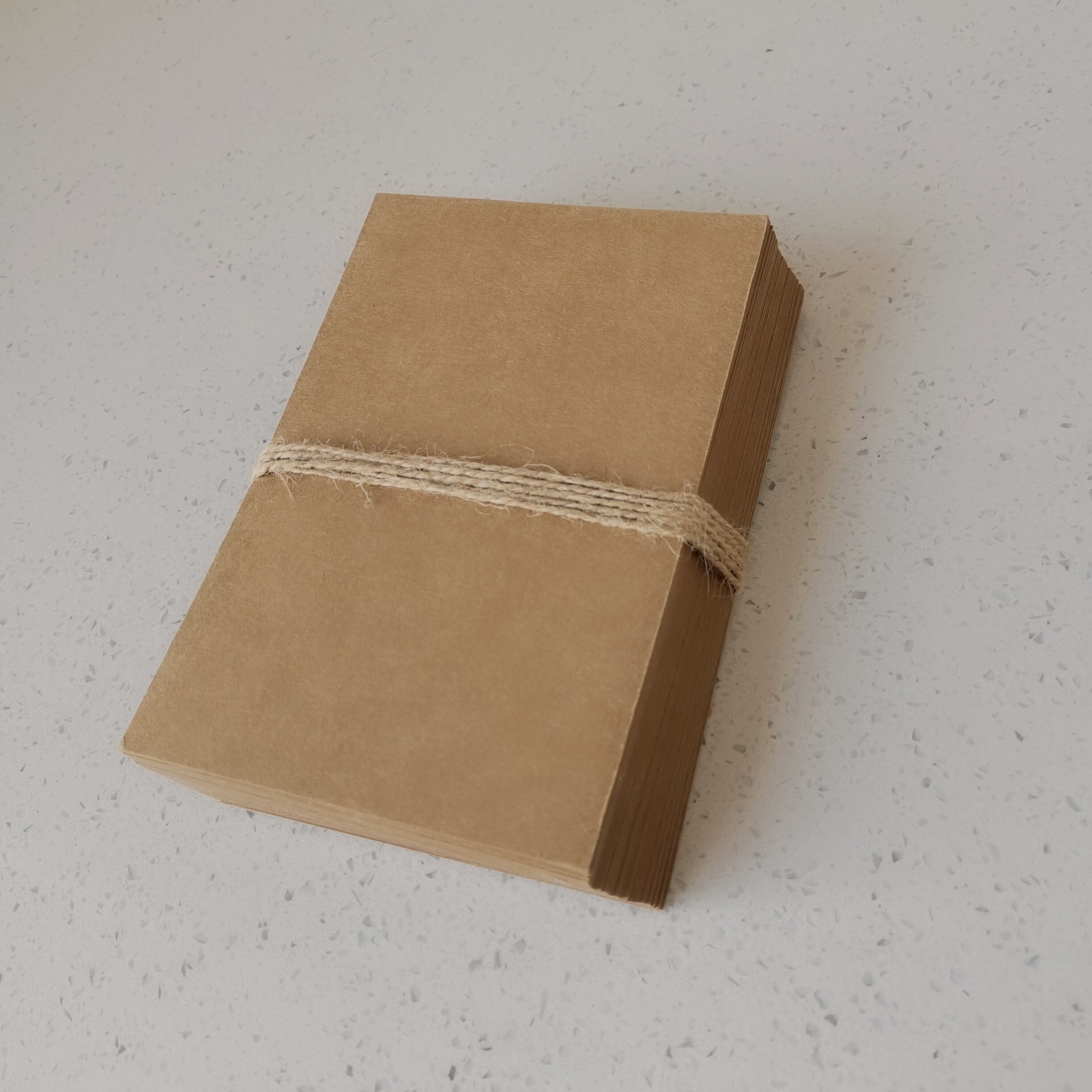 Free Ship ! 150x100mm Brown Kraft Paper Paperboard Cardboard Card Blank 24 Sheets/Lot