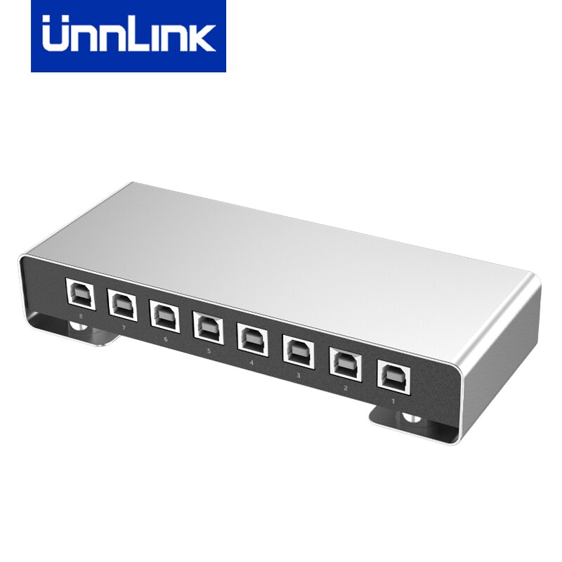 Unnlink-controlador síncrono de 8 puertos USB KMV, 1 Juego de Control de teclado y ratón, 8 piezas/ordenador/portátil/MESA PARA estación de trabajo