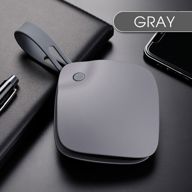Calentador de manos USB de invierno, minicalentador de bolsillo, batería de 5000mAh, fuente de alimentación móvil para exteriores/negocios, calentamiento rápido: Gray