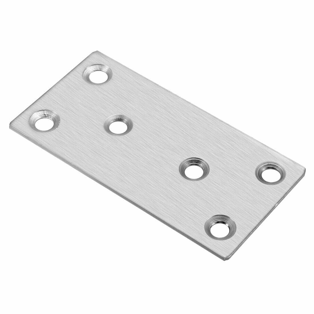 Flat Stainless Steel Repair Mending Fixing Plate Bracket,100mmx50mm,2pcs