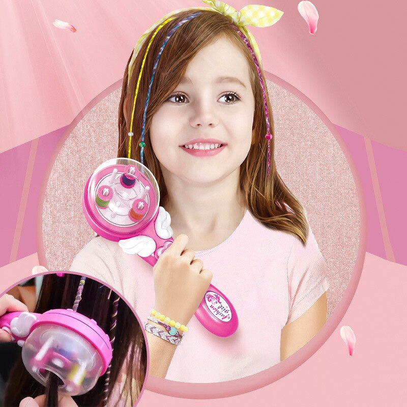 Mädchen Elektrische Automatische Haar Braid DIY Stilvolle Flechten Frisur Werkzeug Twist Flechter Maschine Weben Roller Pretend Kinder Spielzeug