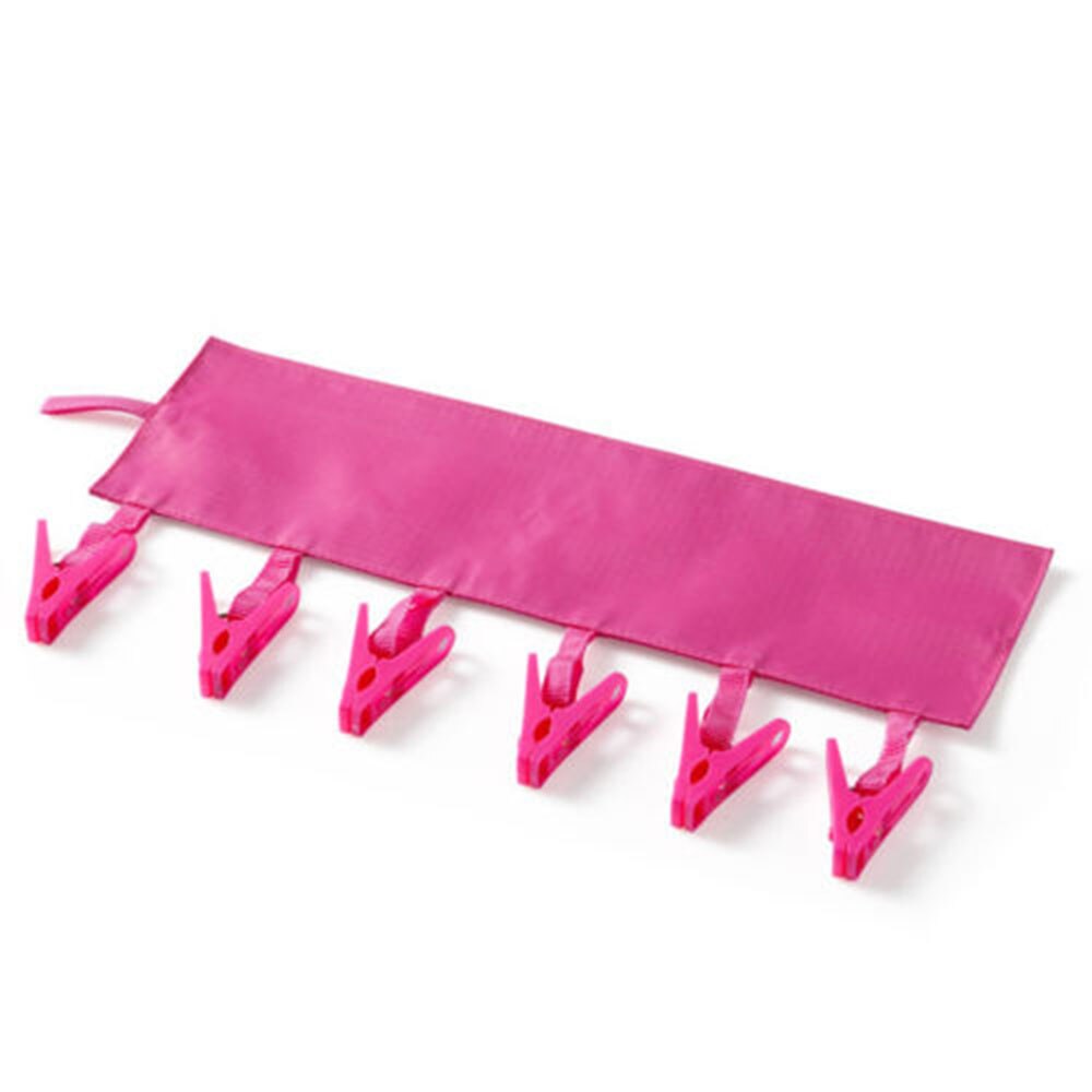 Travel Clothes Hanger Clothes Drying Rack Multifunction Plastic Scarf Clothes Hangers Hangers Storage Racks: Rose Red