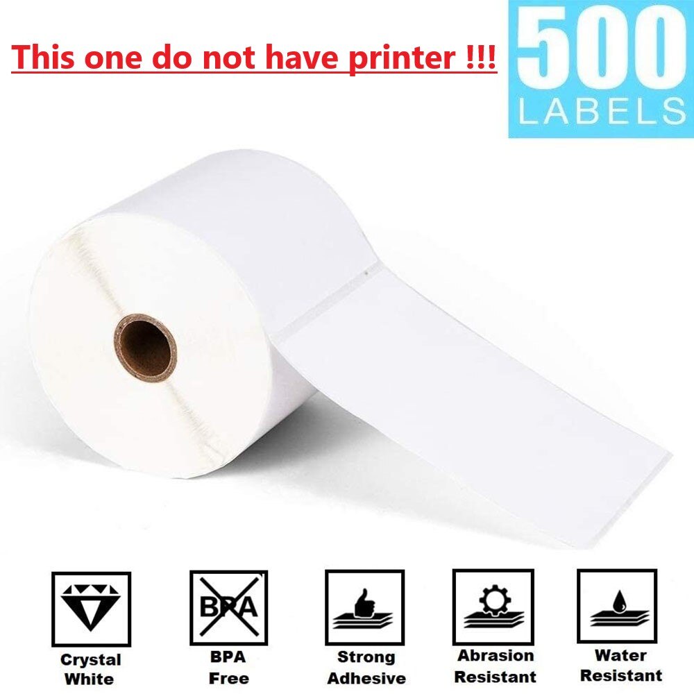 4x6 Thermal Direct Label,Pack of 500 Fan-Fold Labels, Permanent Adhesive, Commercial Grade Thermal Labels: Only Roll paper