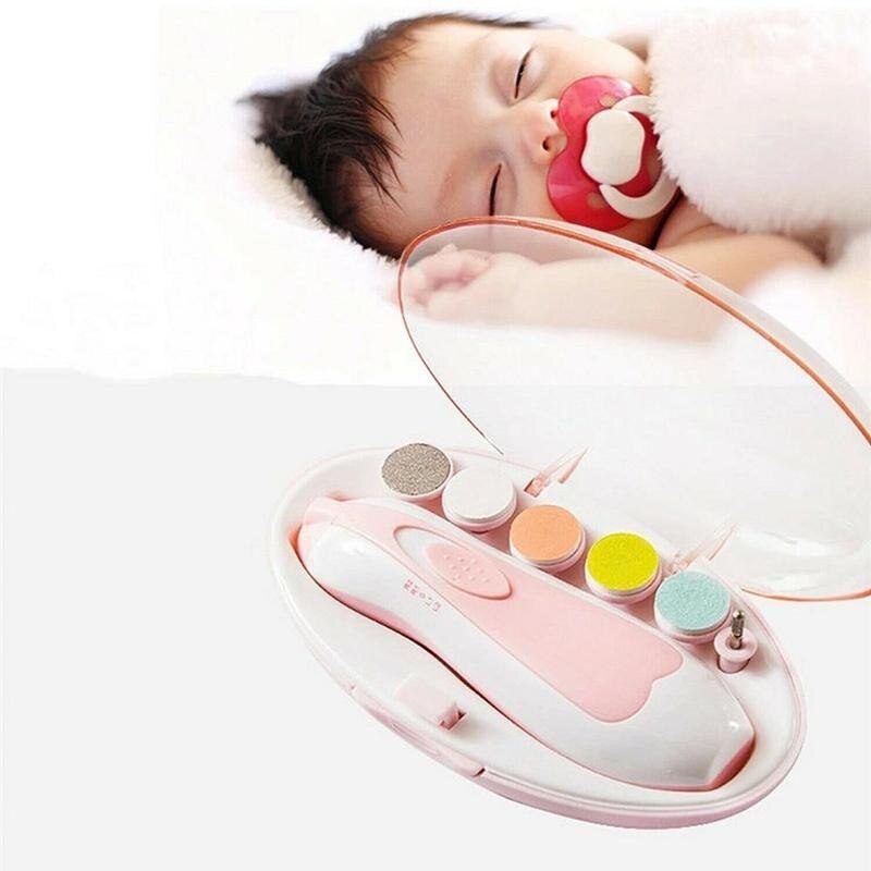 Electric Baby Nail File Clipper Trimmer with Led Light Infant Pedicure Children Multi-functional Kids Safety Safety Clipper N3C1