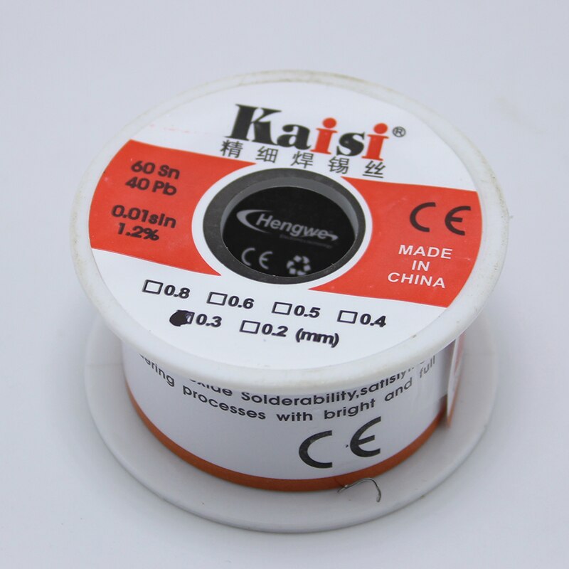 1 pièces 50g étain plomb colophane noyau soudure fil à souder 60/40 pour SMD soudage reprise réparation 0.3mm 0.4mm 0.5mm 0.6mm