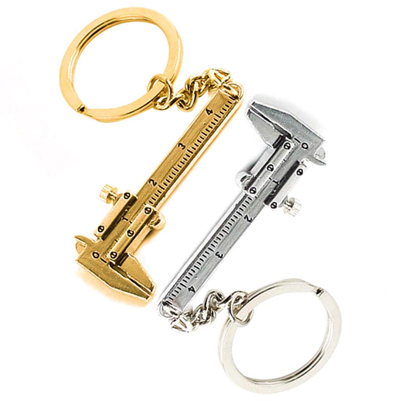 Porte-clés outils de mesure | Mini pied à coulisse 0-4cm Portable 0-4cm outil de mesure et de mesure pour anneau de clé, outil de mesure de couture 1 pièce