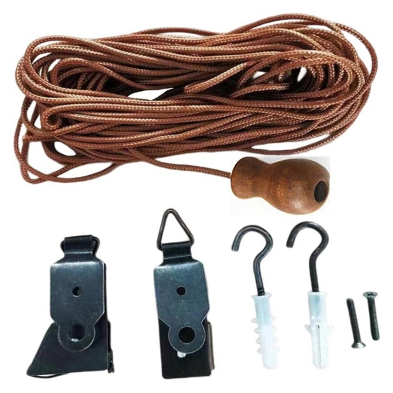 1 Set Rolgordijnen Fittingen Liftkoorden Bamboe Gordijn Repareren Touw Rolkap Accessoires Gereedschap Reparatie Onderdelen: Default Title