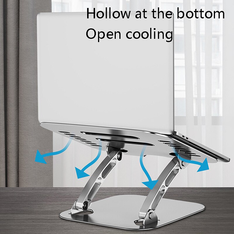 Aluminum Alloy Laptop Stand, Lift Stand Can Be Adjusted At Any Angle to Fold Portable Tablet Cooling Stand