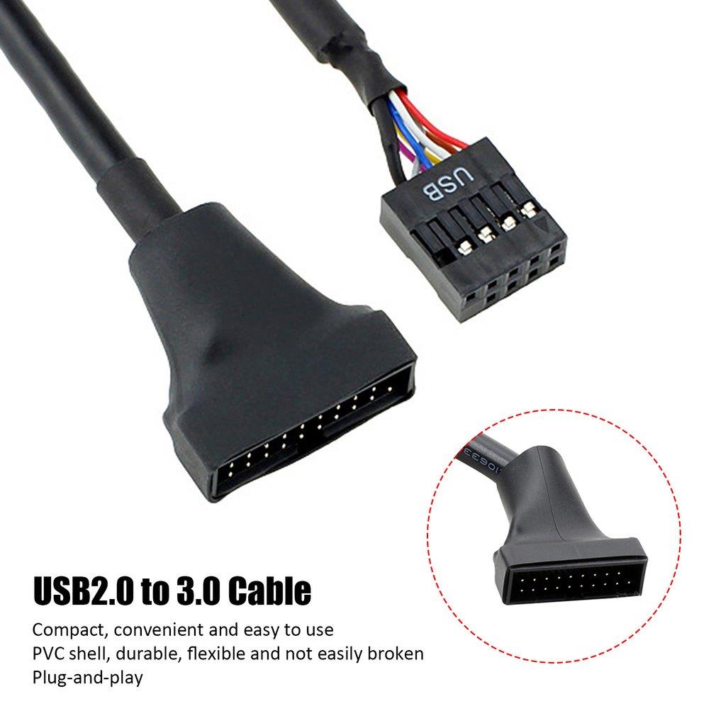 USB 2.0 9 Pin Female to USB 3.0 20 Pin Male Extension Cable In stock
