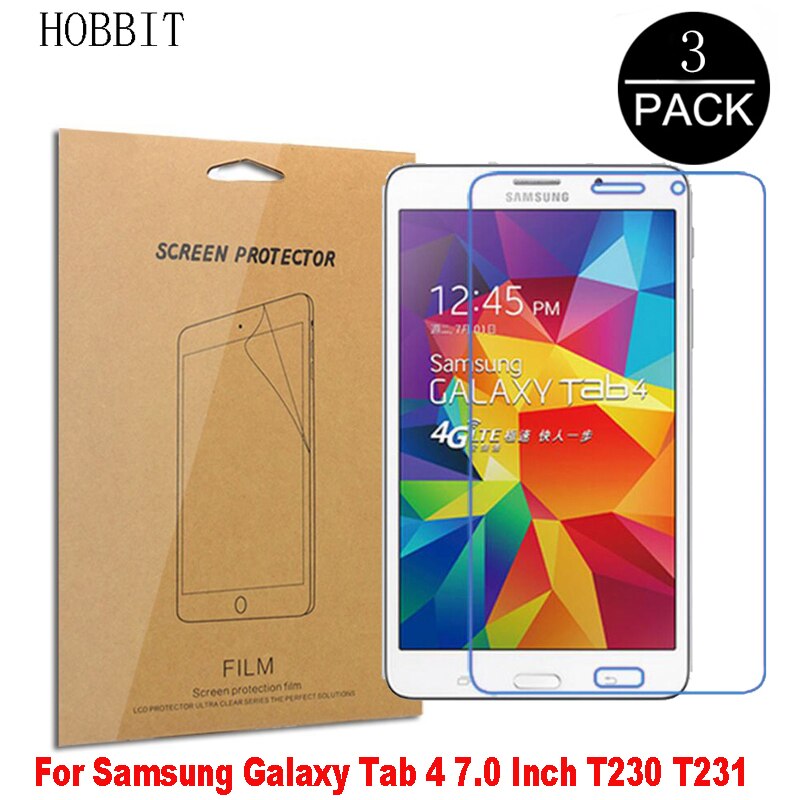 3Pcs PET Film Für Samsung Galaxy Tab S6 Lite 10.4 "P610 P615 SM-P610 SM-P615 Tablet Screen Protector Nano explosion-proof Film: Tab 4 7.0 Inch T230