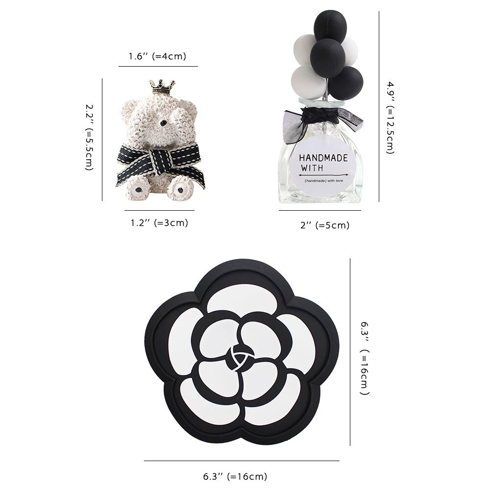 Wnętrze automatyczny wyświetlacz deski rozdzielczej ozdoby miś ornament ekologiczny zapach gipsowy odświeżacz powietrza uchwyt samochodowy widżety