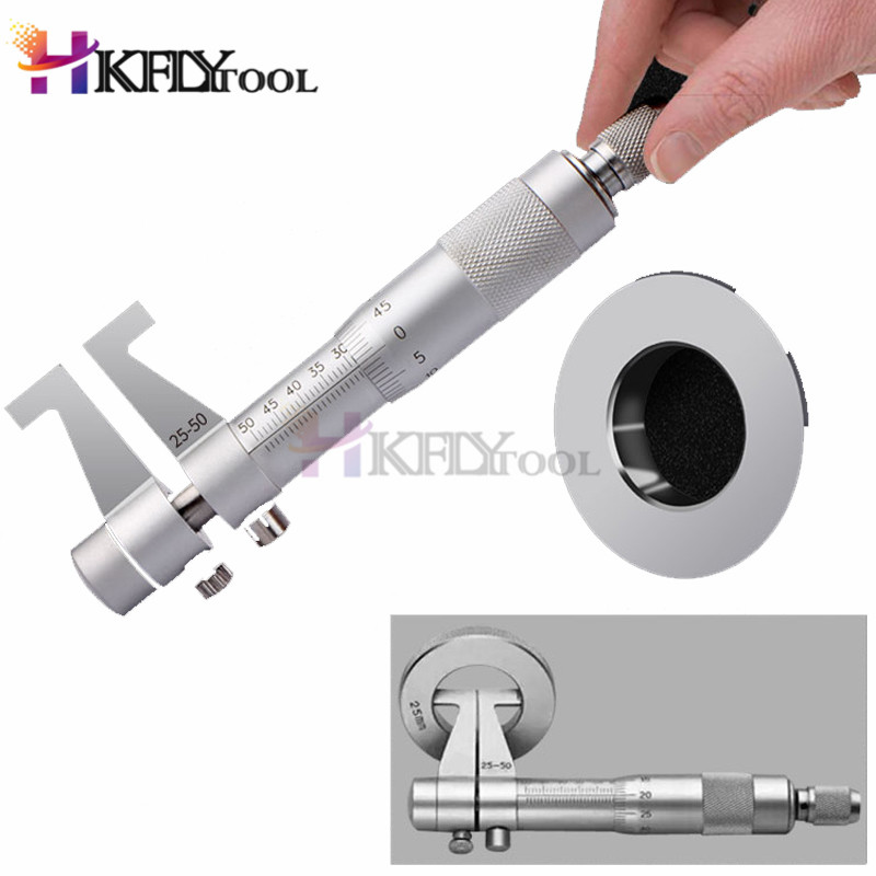 Insida mikrometer mått vernier mätverktyg mätverktyg metrisk linjal 0.01mm 5-30mm 25-50-75-100-125-150-175-200mm