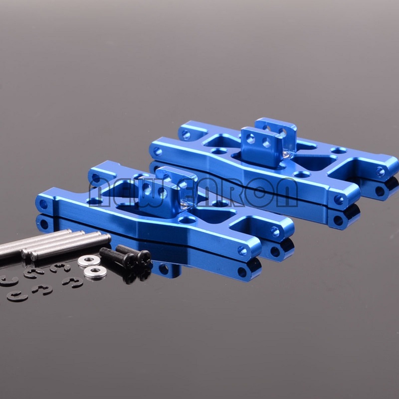 Brazo oscilante inferior delantero de aluminio ENRON 2P, 959, 03, para RC Wltoys L969, L979, L202, L212, L222, K959, L959,: Azul marino