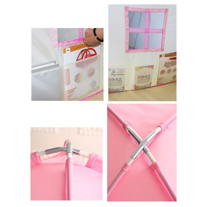 Tenda da castello per bambini all'aperto coperta Baby Princess Game House fiori casa in fiore pieghevole regali per la casa del gioco
