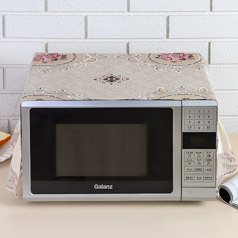Moderne Neue Haushalts Tischdecke Ofen Tuch Abdeckung Handtuch Mikrowelle Staub Abdeckung Lagerung Tasche Schnee Blume Mikrowelle Ofen Abdeckung: R