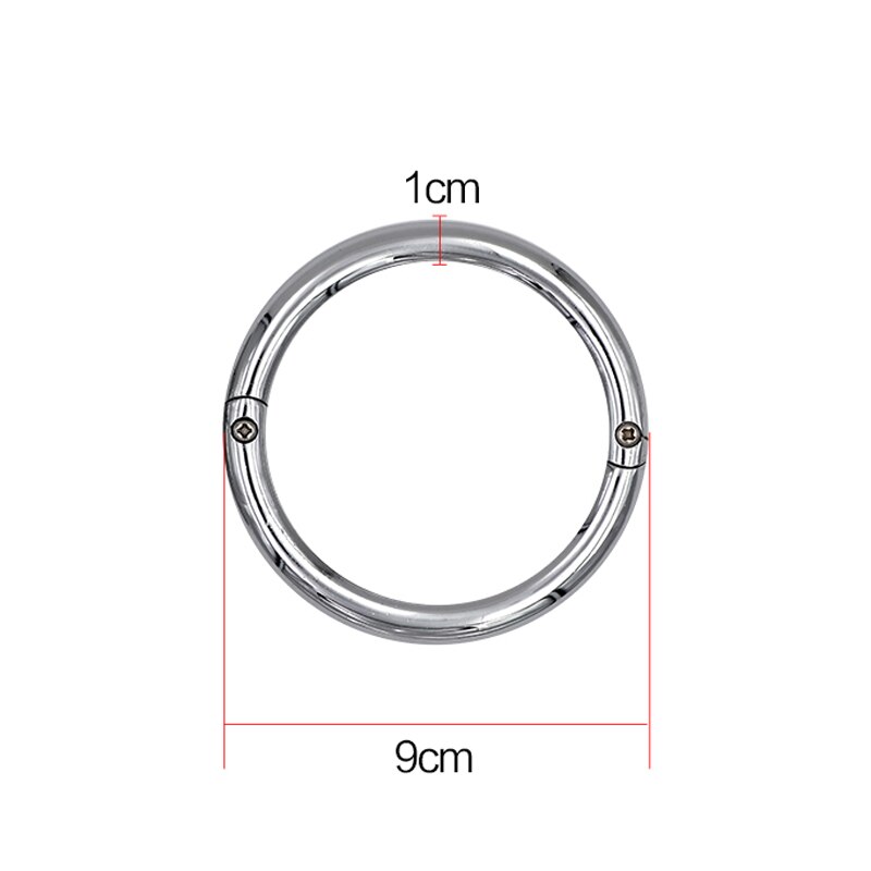 Anneau nasal de Traction pour bétail, 1 pièce, grand cercle en acier inoxydable, pour bétail, taureau, bœuf, vache, fermoir de Traction: 9cm