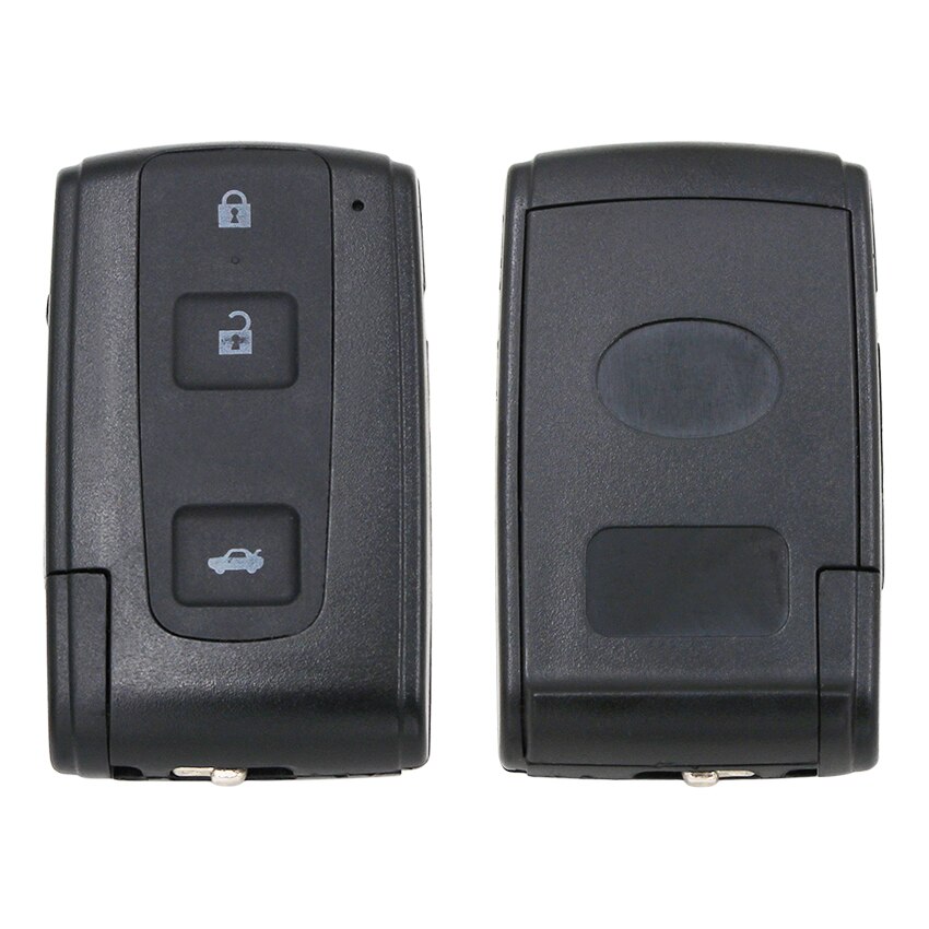 Nova substituição inteligente chave escudo remoto caso chave fob 3 botão habitação chave para toyota avensis verso prius coroa rav 4 sem corte lâmina