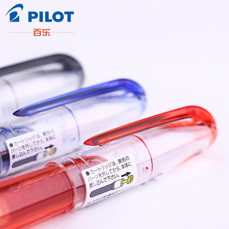 PILOT SPN-20F PETIT Mini Fountain Pens Fine Tip Writing Calligraphy Colorful Transparent Body Portable Pocket Pen