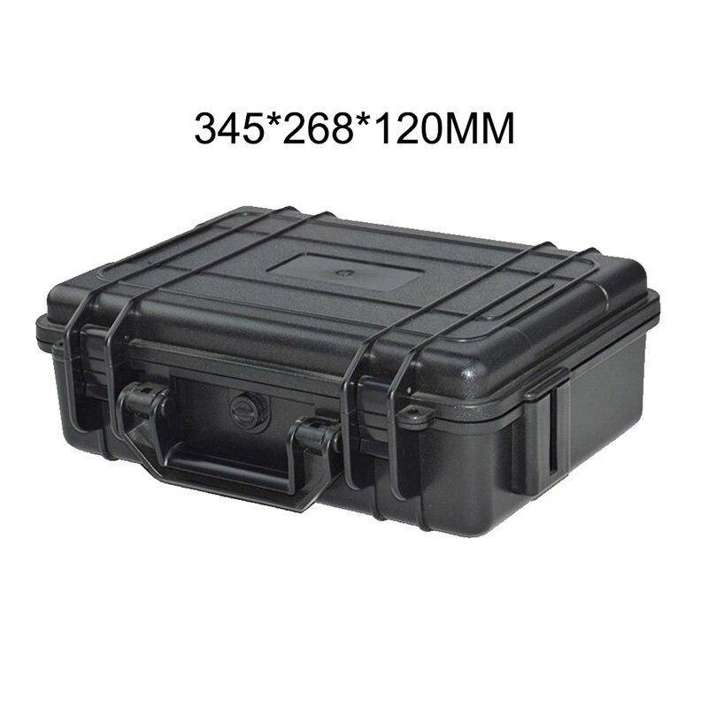 Caja de plástico ABS resistente al agua para equipo de seguridad Caja de Herramientas portátil Caja de Herramientas para vehículos de supervivencia al aire libre contenedor anticolisión: SC041-BLACK